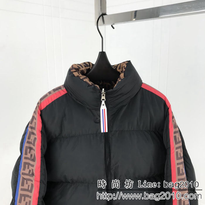 FENDI芬迪 18專櫃同步秋冬新款 全方位FF圖案 立體羽絨棉服 情侶款 ydi2213